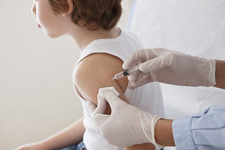 Child receiving immunization